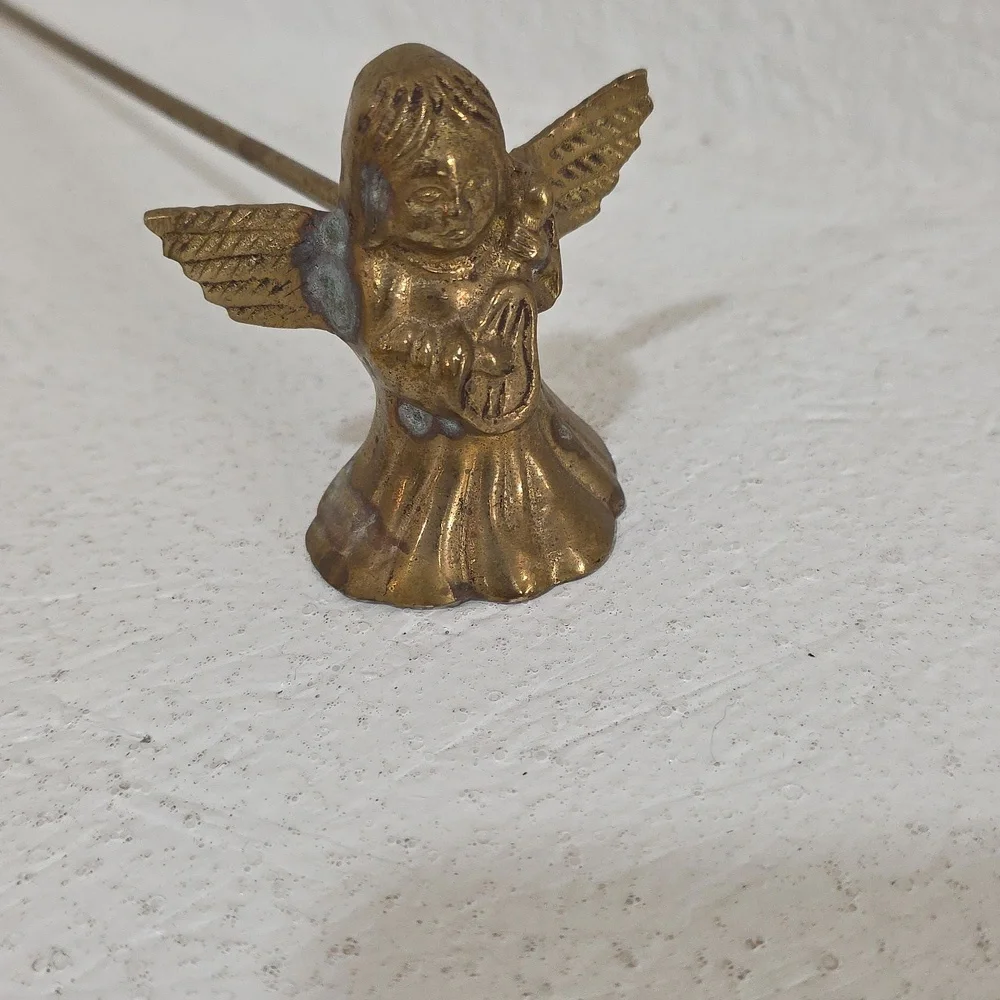 Brass Vintage Angel Candle Snuffer